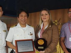 Culmina la temporada de cruceros en Sans Souci con la llegada del crucero japonés Asuka II