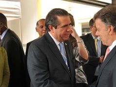 Ministro Francisco Javier García felicita Presidente de Colombia Juan Manuel Santos