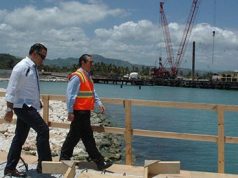 Ministro García inspecciona terminal de cruceros en Maimón y anuncia construcción de carretera