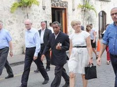 Presidente del Consejo Europeo, recorre Ciudad Colonial de Santo Domingo