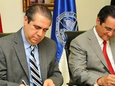 Ministro de Turismo y rector de la Universidad Autónoma de Santo Domingo firman acuerdo