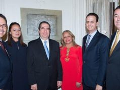 Embajada de dominicana en Francia ofrece cena a delegación en el marco de Top Resa de Turismo 2014