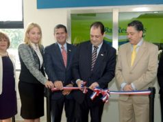 Clientes de Banreservas y MasterCards comparte con Víctor Estrella en el Miami Open