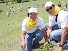 Empleados del banco Popular realizan jornada de reforestación en Plan Sierra