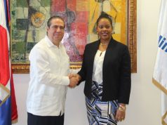 Francisco Javier García recibe ministra de turismo de Haití