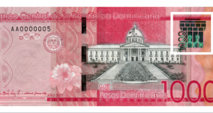 Banco Central emite nuevo billete de RD$1,000 con isotipo de la identidad visual institucional
