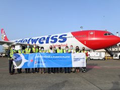 Aerolínea Edelweiss realiza vuelo directo Zúrich, Suiza a Puerto Plata