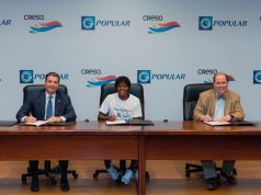 Banco Popular firma a la medallista olímpica Marileidy Paulino