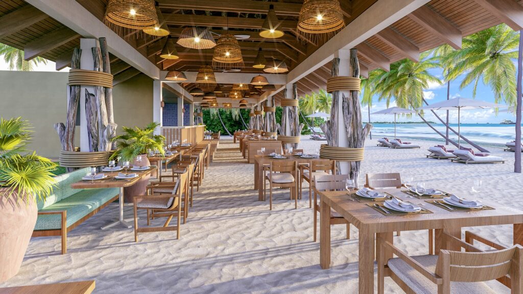 235fZelPuntaCana Beso Beach Restaurant Rendering