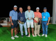 Golfistas profesionales y amateurs compiten en torneo Pro-Am durante la 8va. edición del Corales Puntacana Championship